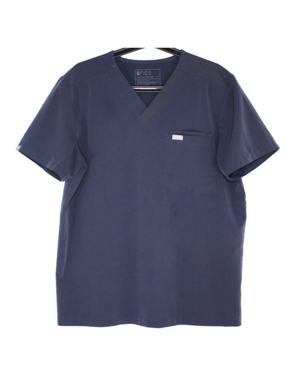 Figs Mens Medium Leon Two Pocket Technical Collection Scrub Top N1467